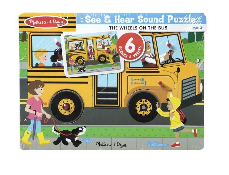 Melissa & Doug The Wheels On The Bus Sound Puzzle