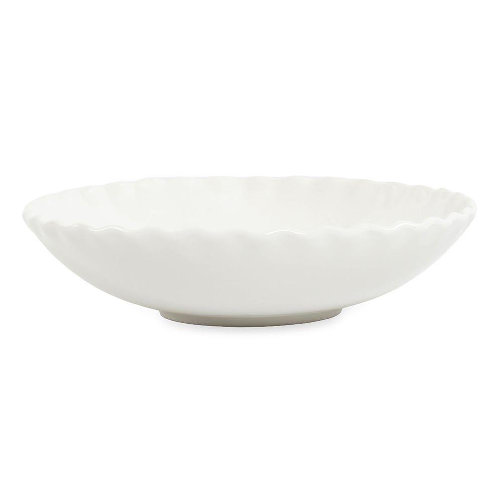 Onde Porcelain Soup Plate, White - 20 Cm