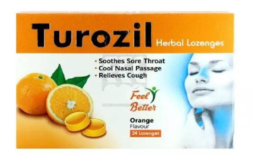 Turozil Lozenges Orange 24's