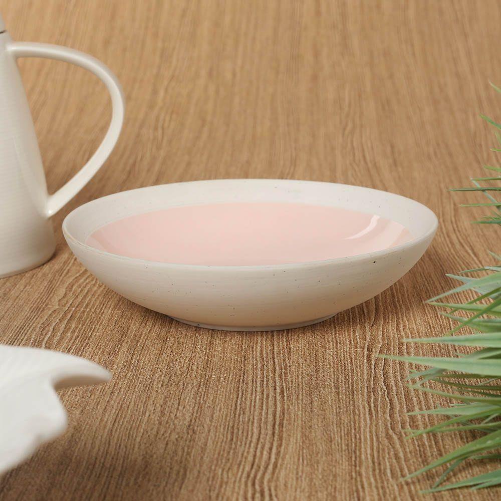 Pastel & Trend Soup Plate, Pink Â€“ 19 Cms