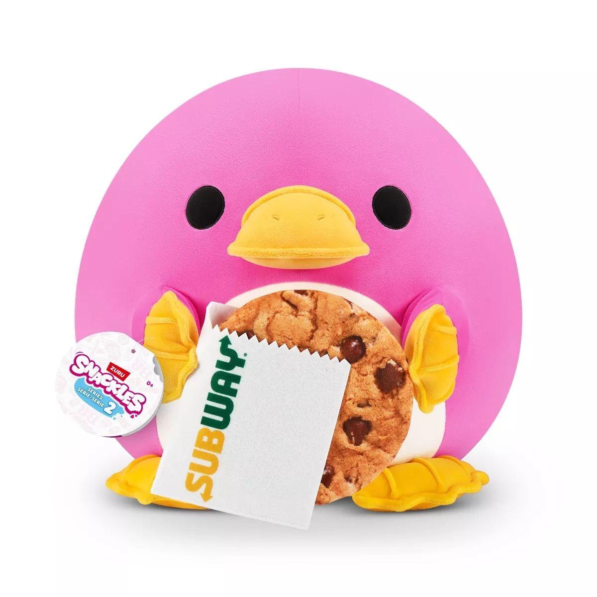 Zuru Snackles Series 2 Whiney The Platypus With Subway Cookie Plush (35.56 Cm)