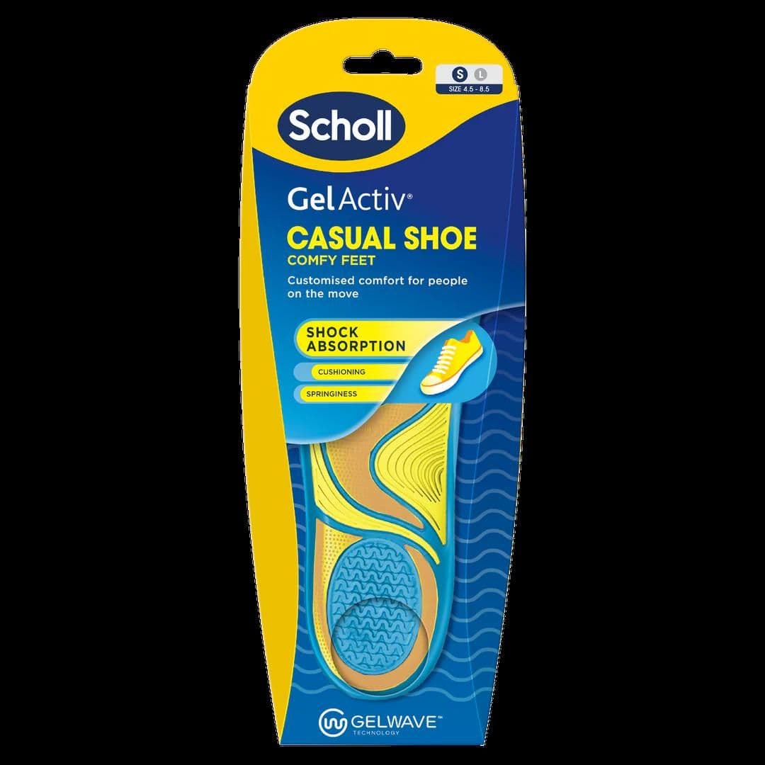 Scholl Gel Activ Insole Casual Small Uk Size 4.5- 8.5