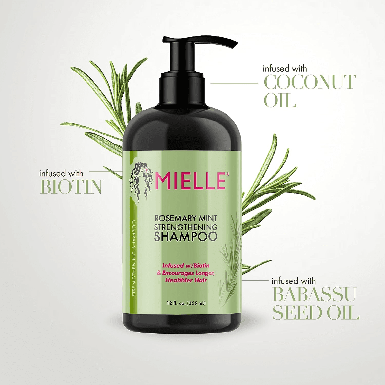 Mielle Rosemary Mint Strengthening Shampoo 355 Ml