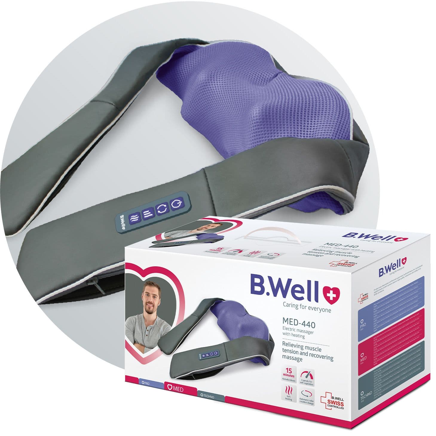 B.Well Med-440 Electric Neck Massager With Heating