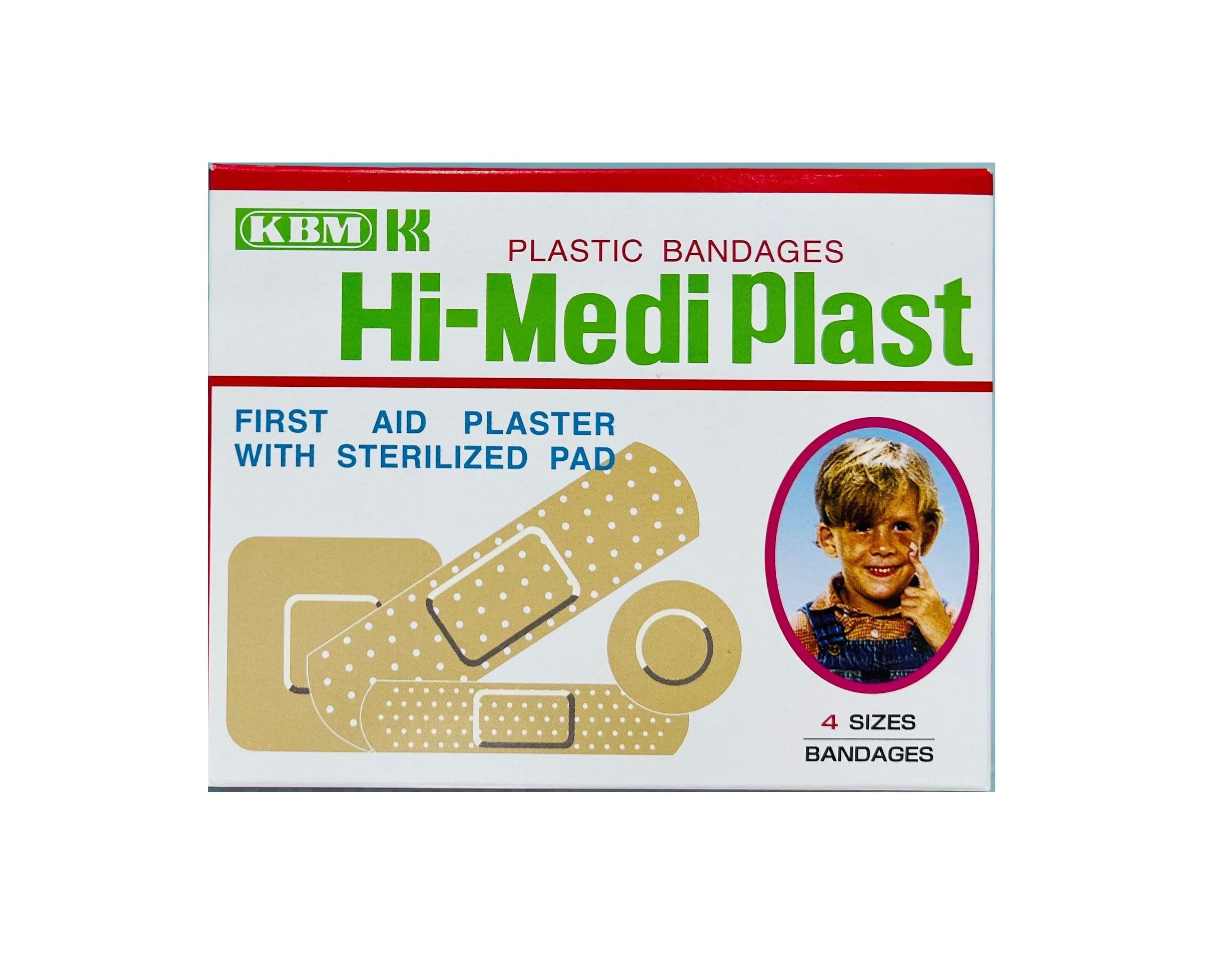 Hi-Medi Plaster 4 Sizes Bandages 100 Pcs