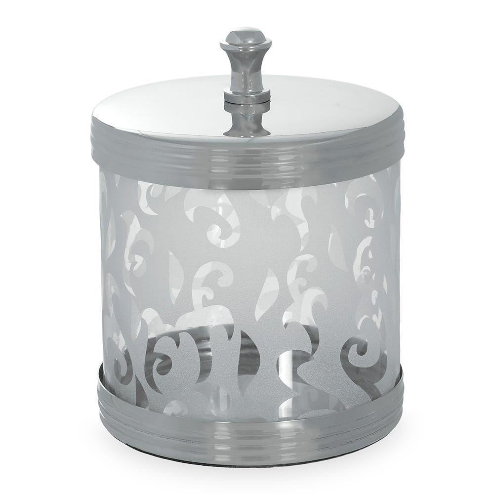 Victoria Canister, Clear & Silver - 10x13.5 cm