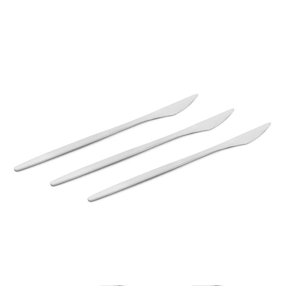 Vexana 3-Piece Table Knife Set, Silver - 22 Cm