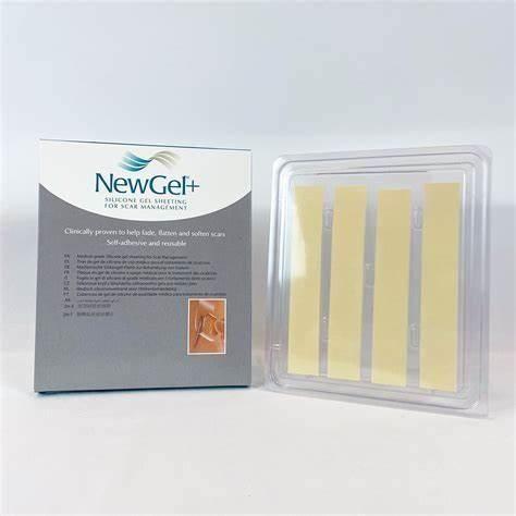 Newgel+ Beige Silicone Strips 1"X6" (2.5X15.2Cm)4 Pcs Ng-101S