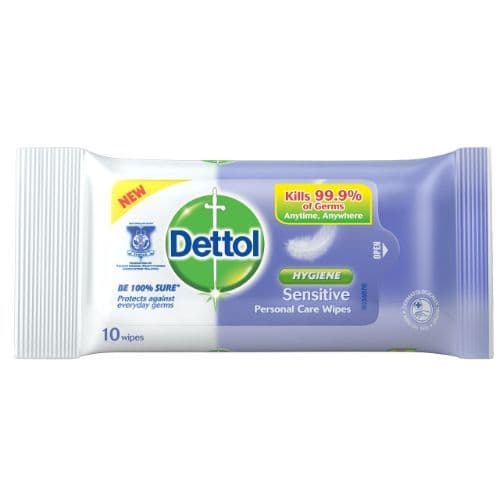 Dettol Sensitive Wipes  10 PC