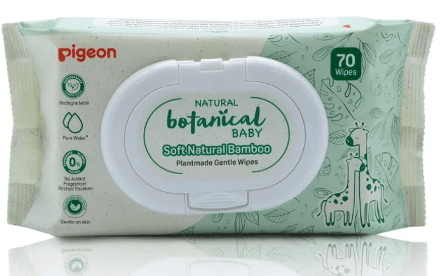 Pigeon Natural Botanical Baby Gentle Wipes 70`S  79553 