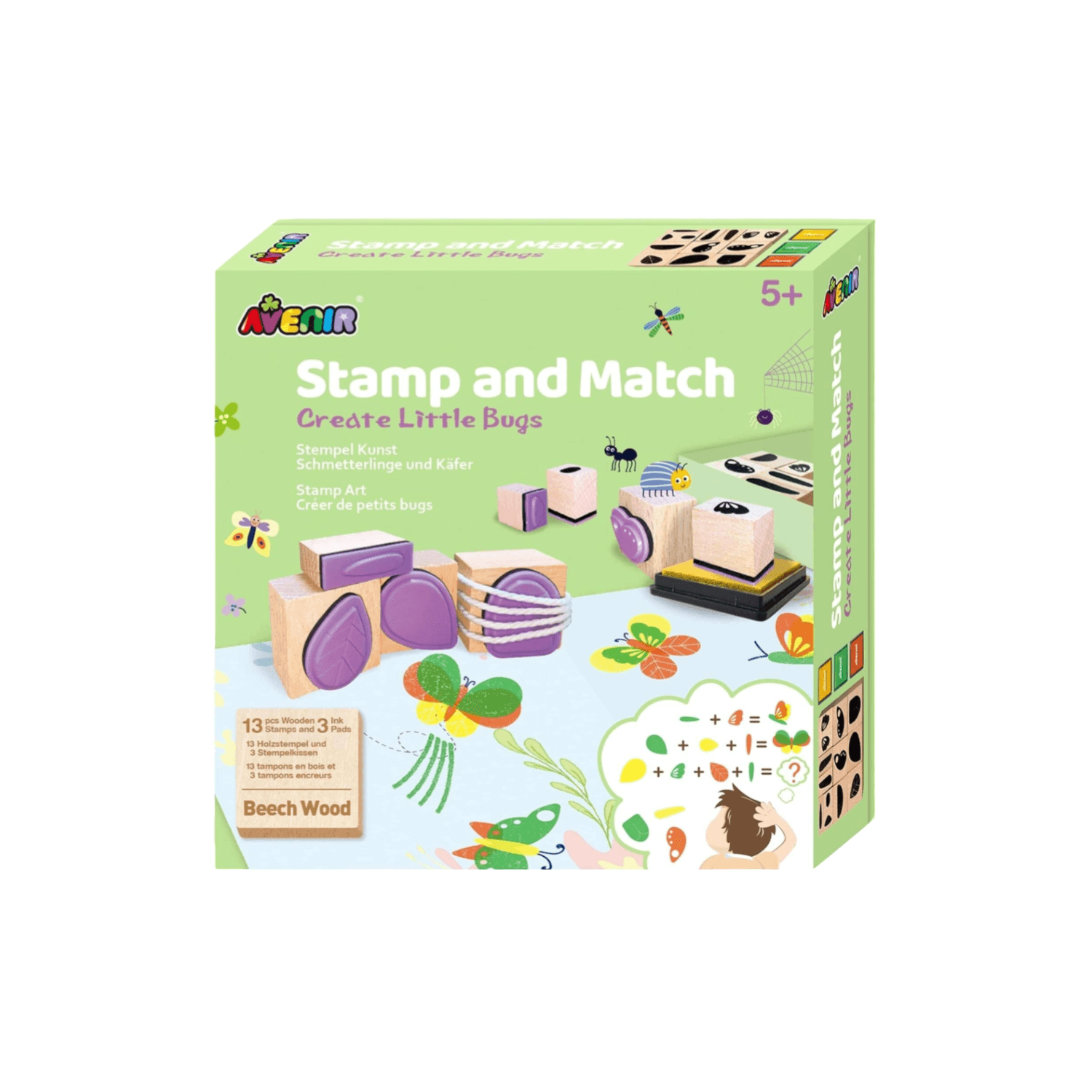 Avenir Stamp And Match - Create Little Bugs