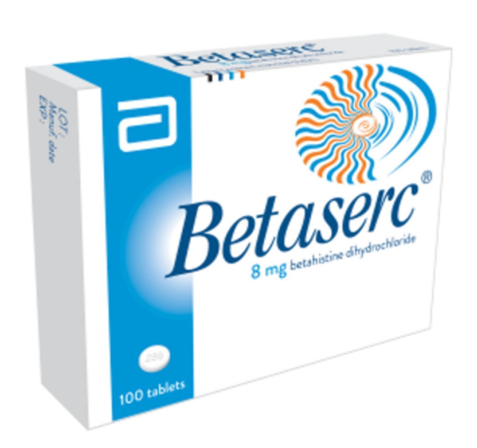 Betaserc 8Mg Tab 100'S