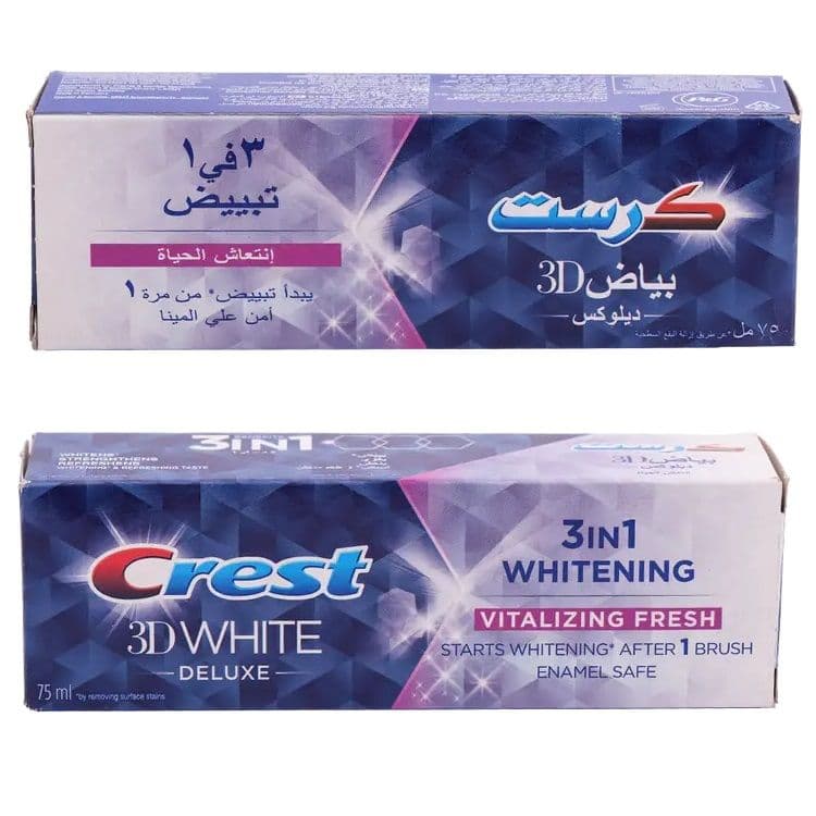 Crest 3D White Deluxe Vitalizing Fresh Toothpaste 75ml