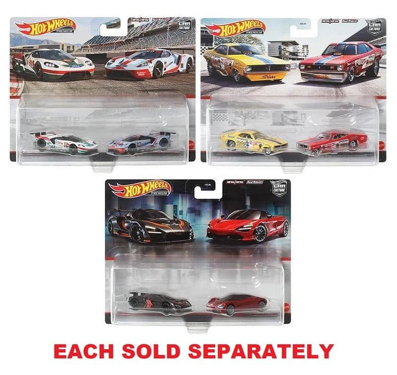 Mattel Hot Wheels Premium Car Culture 2-Pack Assorted