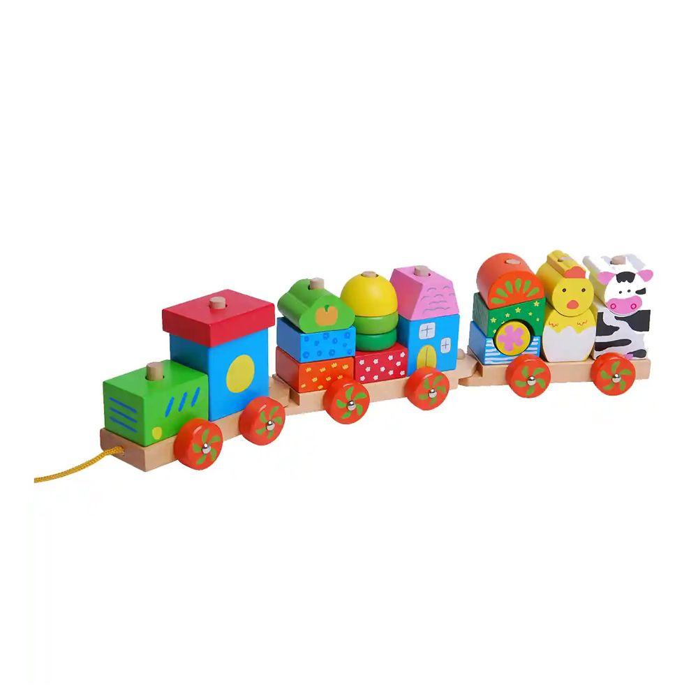 Edufun Animal Block Train