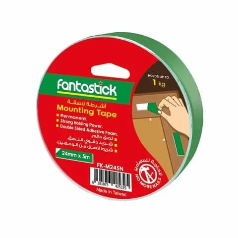 Fantastick Mounting Tape Green 1X5 Meters