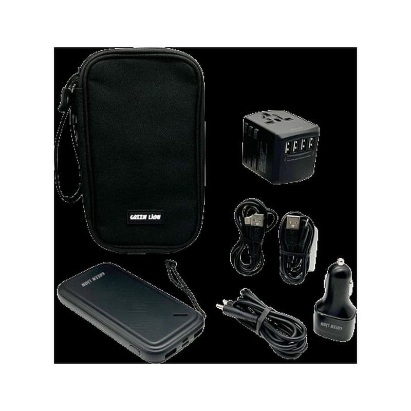 Green 6 In 1 Universal Travel Bag - Black