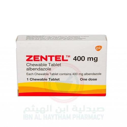 Zentel 400Mg Tablets 1'S