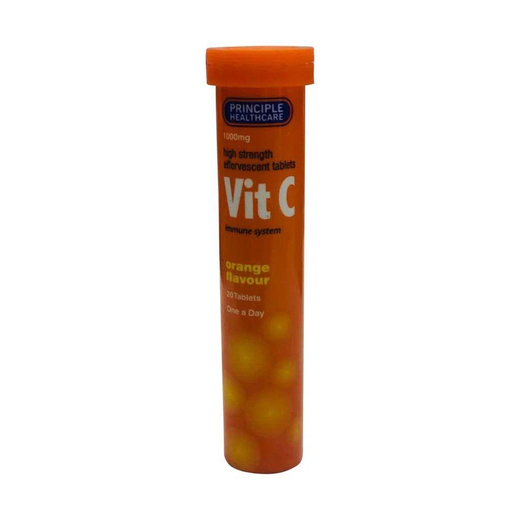 Principle Health Vit-C Efervescent 1000 Mg Tab 20 S