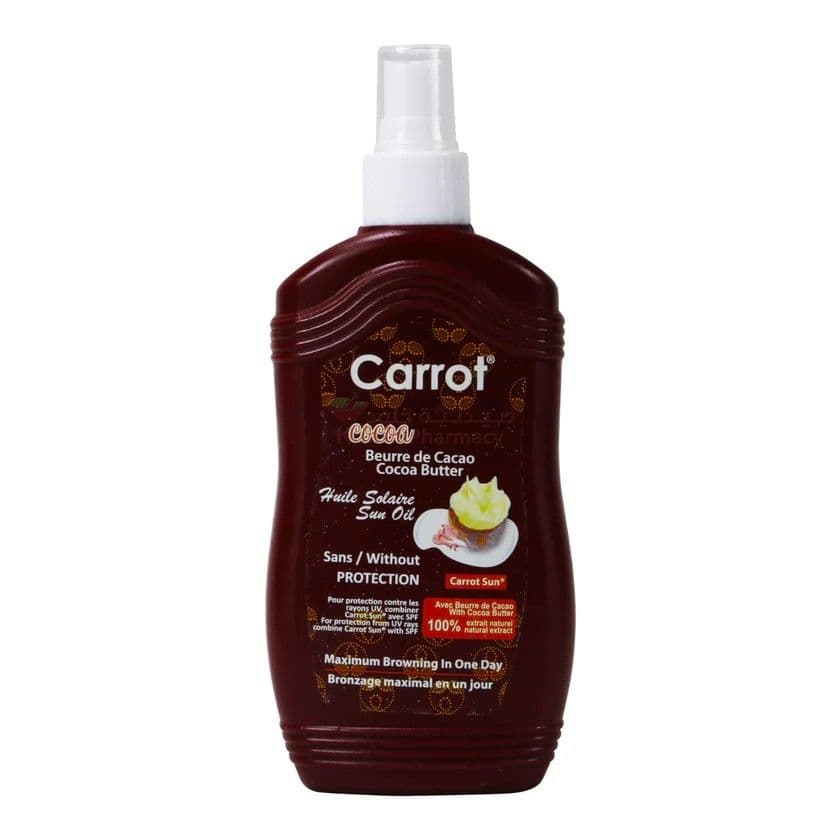 Carrot Cocoa Butter Sun Oil Spray Maximum Browning 200ml