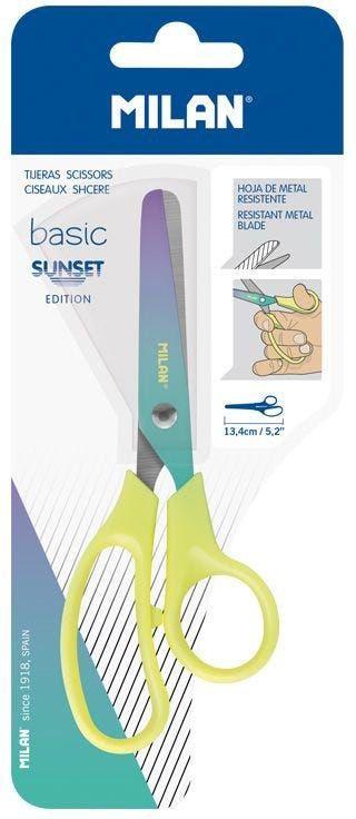 Blister Pack Basic Sunset Series,Scissors, Yellow Handle