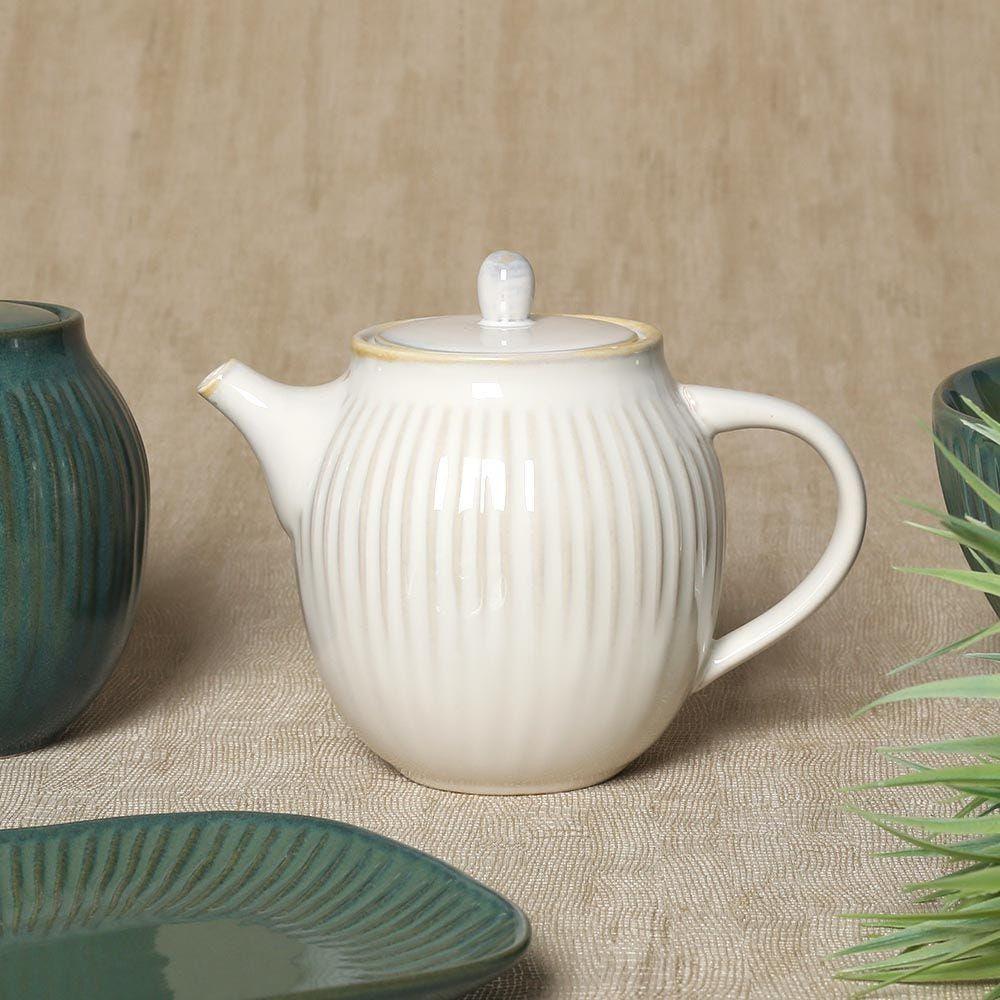 Gallery Porcelain Teapot, White Â€“ 850 Ml