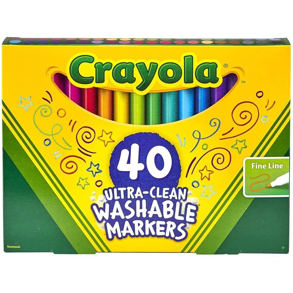 Crayola Ultra-Clean Fine Line Washable Markers (40 Pack)