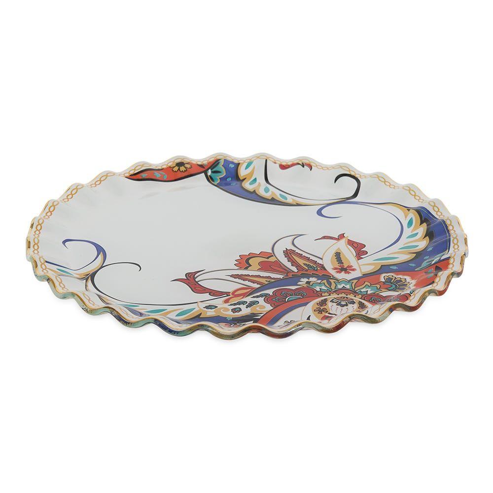 Zing Anemon Plate, Multicolour - 26 cm