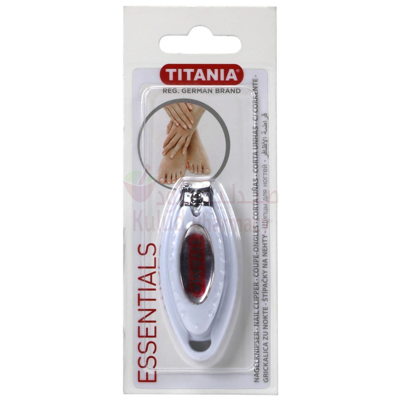 Titania Plastic Covered Nail Clipper  1 PC