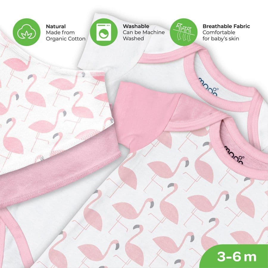 Moon Baby Clothing Combo Set Swan Print 7Pc (3-6 M)