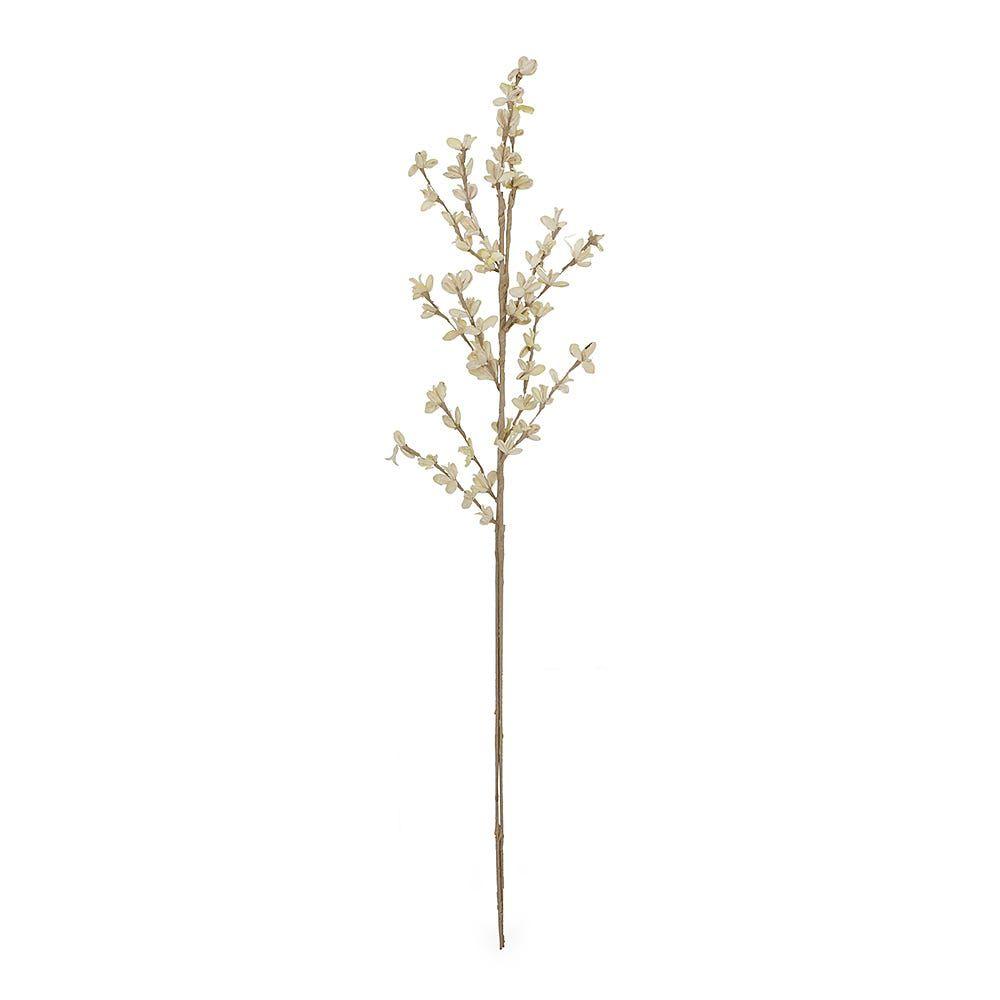 Deco 3-Petal Flower Stick, Yellow - 100 Cm