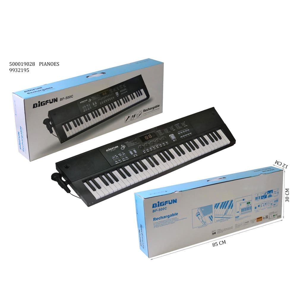 Bigfun 61 Keys Electronic Keyboard Bf-500c No.17459