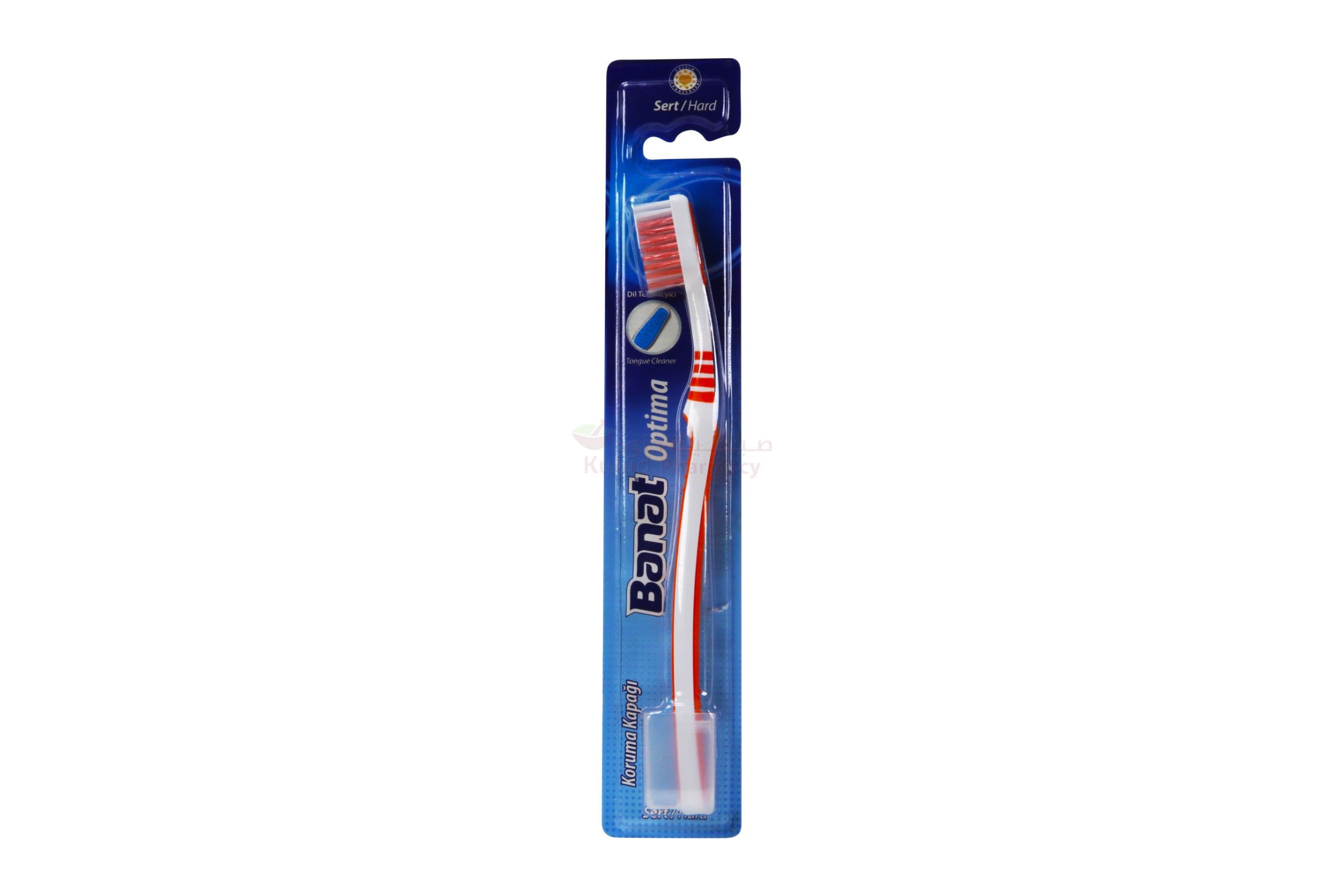 Banat Optima Hard Toothbrush  1 PC