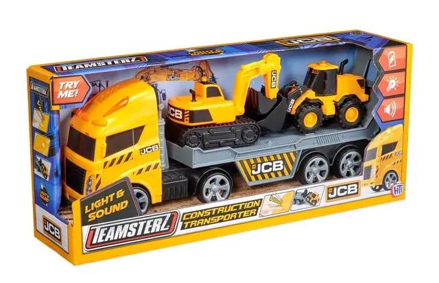 Teamsterz Jcb Light & Sound Construction Transporter Play Vehicle