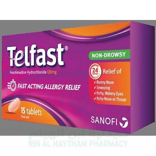 Telfast 120Mg Tablets 15'S