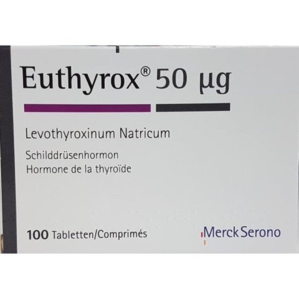 Euthyrox 50 Mg 100 Tablets