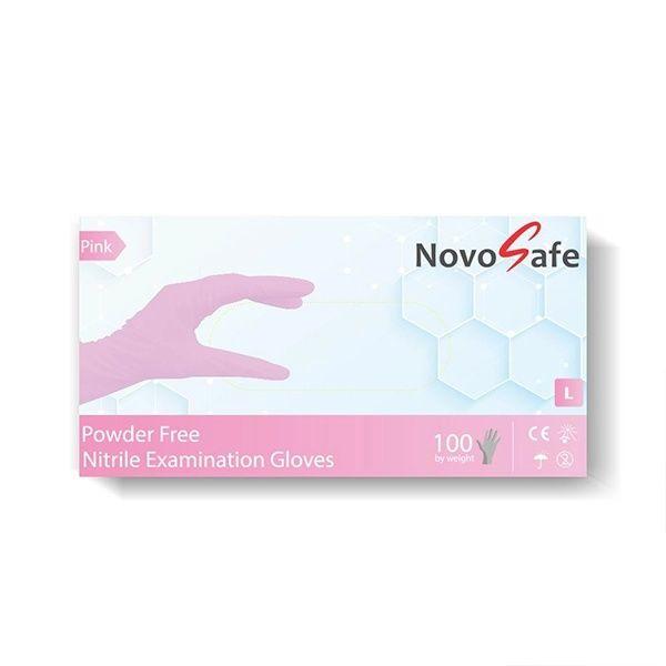 Novosafe Non Sterile Nitrile Pink Glove Large