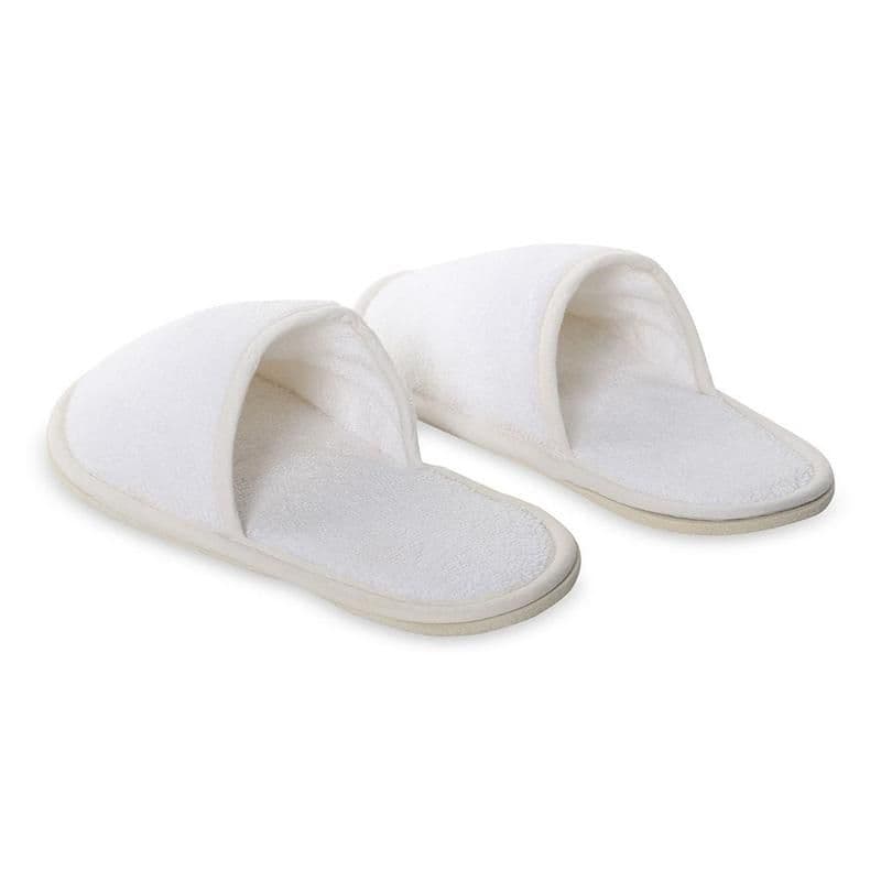 Lauren Bathroom Slippers, White Â€“ Free Size