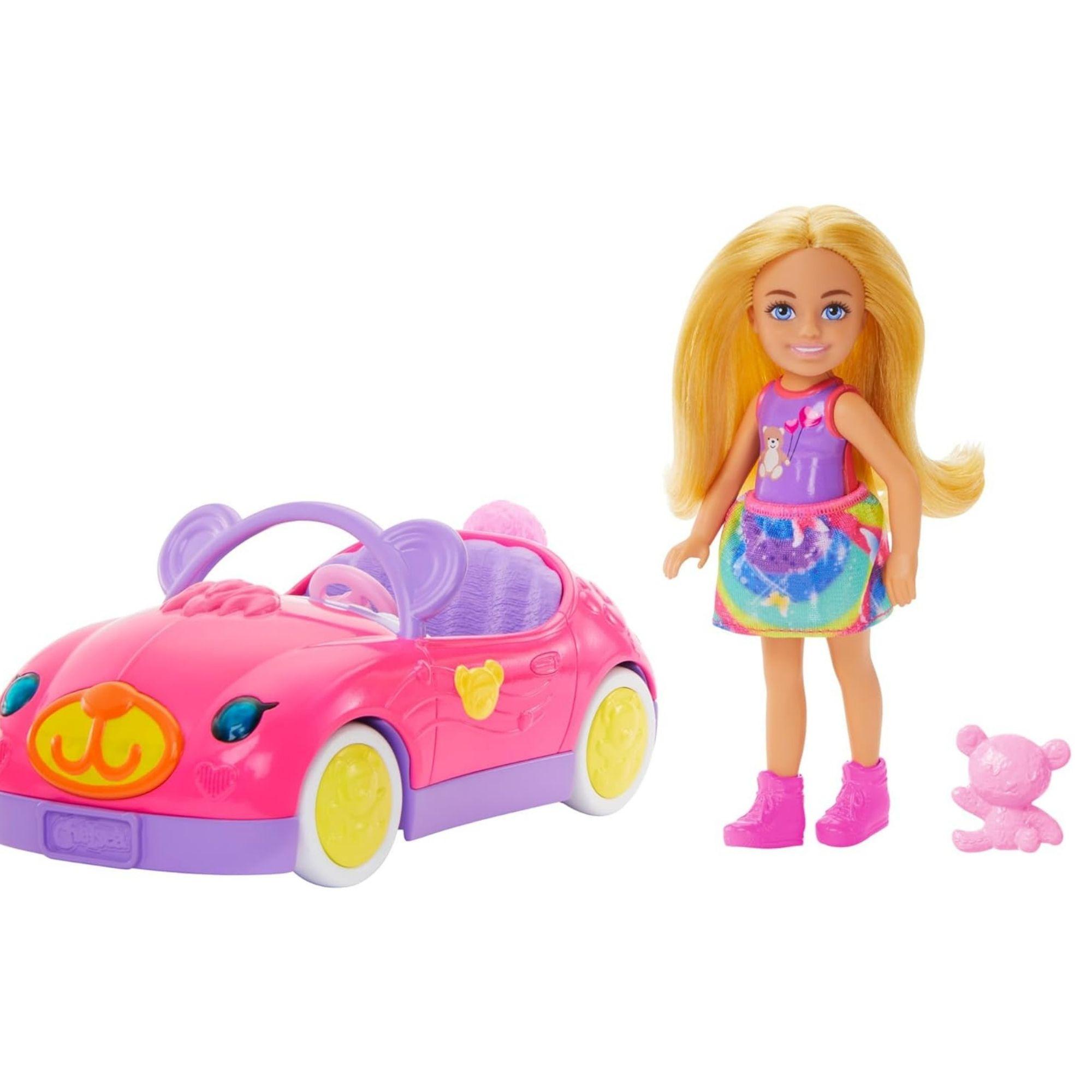 Barbie Chelsea Doll & Bear Vehicle Playset