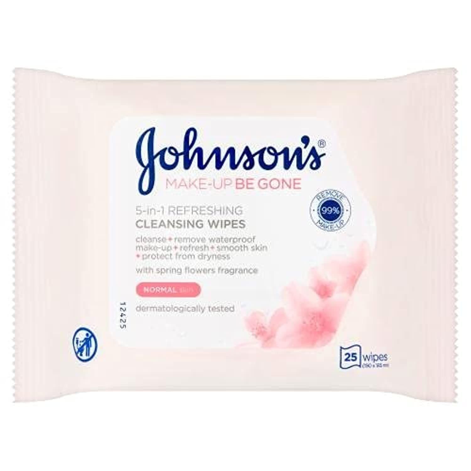 Johnson And Johnson Normal Skin Facial Wipes  25 PC