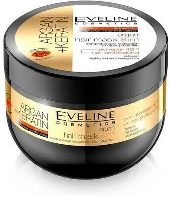 Eveline Argan + Keratin Hair Mask 8In1 300Ml