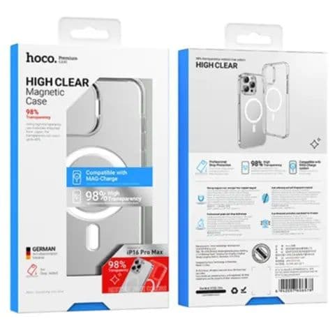 Hoco High Clear Magnetic Case For iPhone 16 Pro Max - Hoco As4
