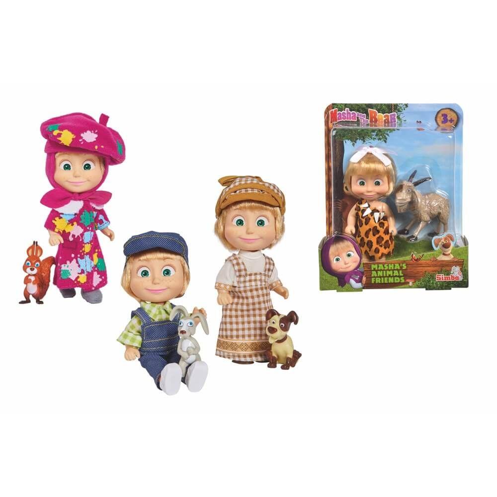 Masha's Animal Friends with Doll & Figure (Characters May Vary)