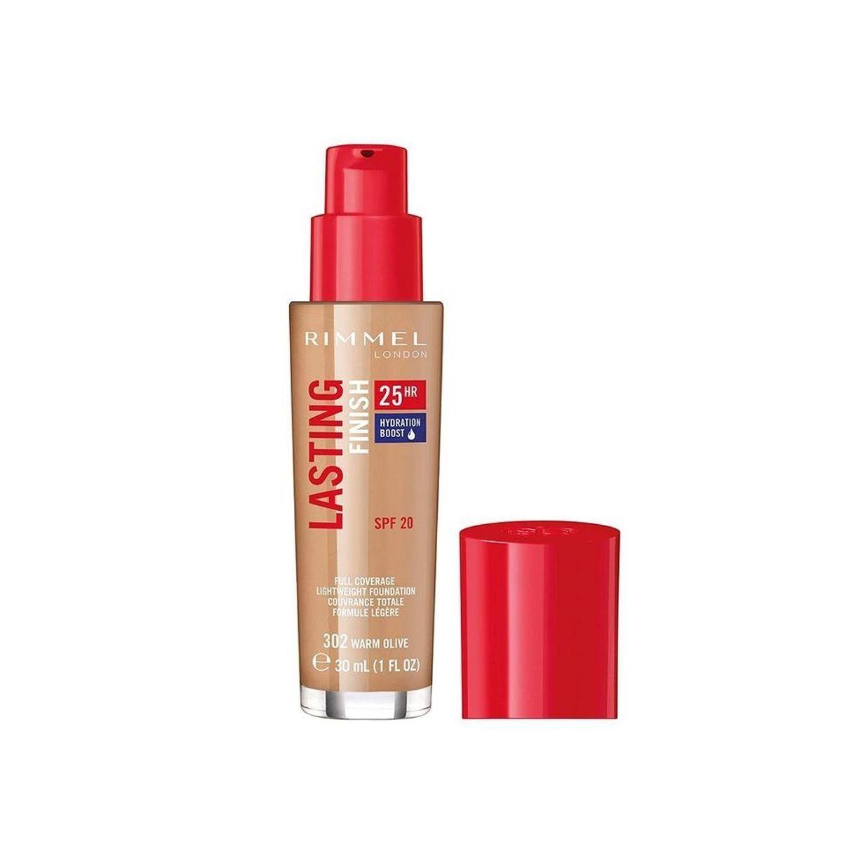 Rimmel London Lasting Finish 25 Hour Foundation 302 Warm Olive 30 Ml