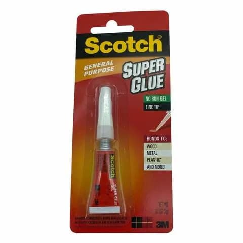 3M Scotch Super Glue Gel No Run Fine Tip 2G