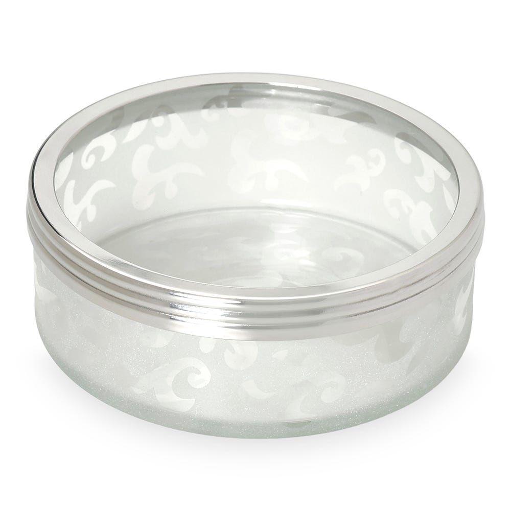 Victoria Soap Dish, Clear & Silver - 12.5 Cm