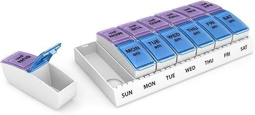 Ezy Dose Pill Planner Weekly Am/Pm With Pop-Outs Large