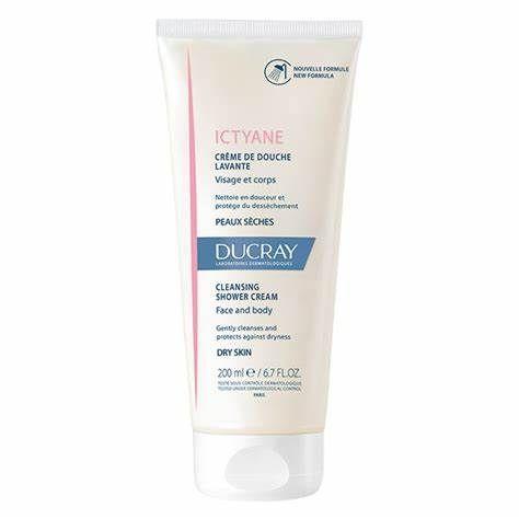 Ducray Ictyane Cleansing Shower Cream Dry Skin 200Ml