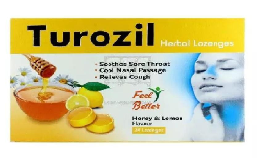 Turozil Lozenges Honey & Lemon 24's