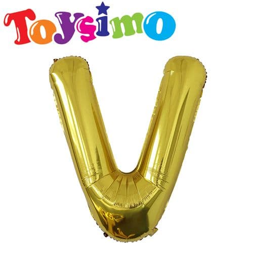 32-Inch V Letter Alphabet Balloon